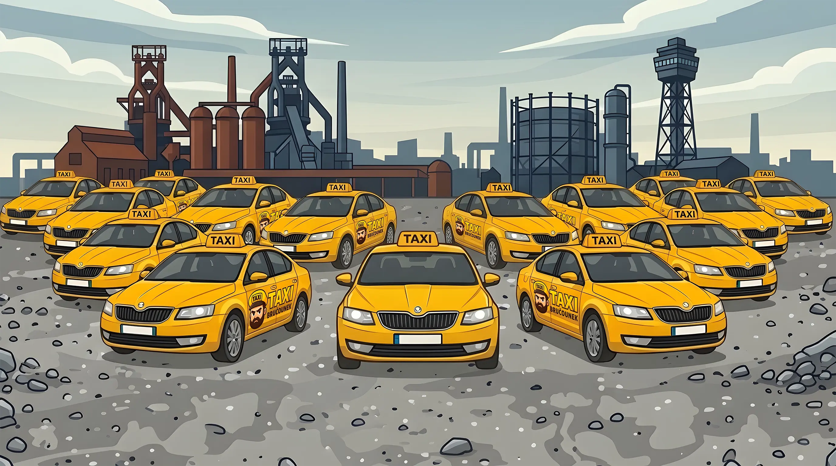Denní taxi flotila